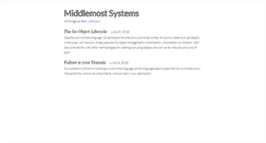 Desktop Screenshot of middlemost.com
